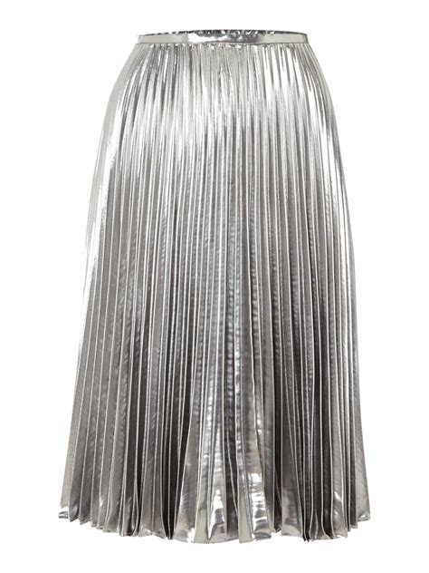 michael kors silver skirt|Michael Kors Silver Skirts for Women .